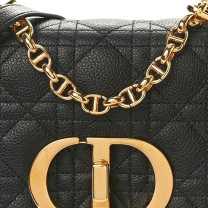 Christian Dior Calfskin Cannage Small Caro Bag Black 8 of 11