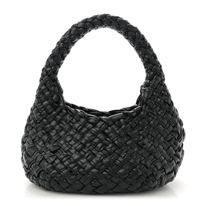 Bottega Veneta Calfskin Foulard Intreccio Discovery Athene Black 1 of 12