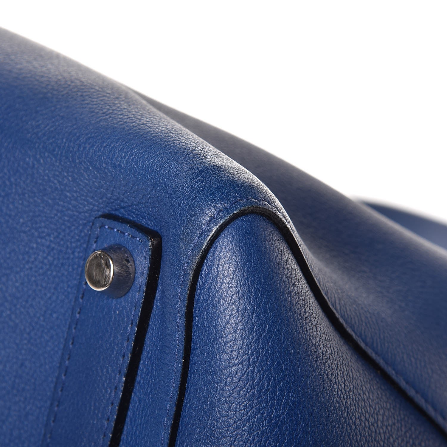 Christian Dior Supple Grained Calfskin Large Open Bar Tote Blue 14 of 15