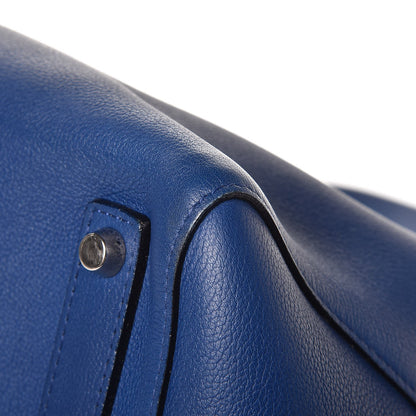 Christian Dior Supple Grained Calfskin Large Open Bar Tote Blue 14 of 15