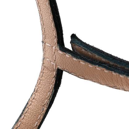 Gucci Suede Blondie 100mm Slingback Sandals 39 Navy 10 of 11