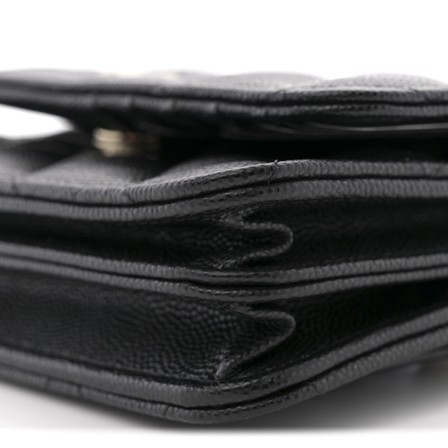 Chanel Caviar Quilted Mini Wallet On Chain WOC Black 10 of 11