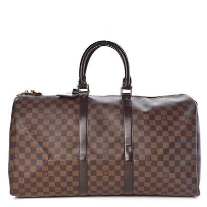 Louis Vuitton Damier Ebene Keepall 50 1 of 19