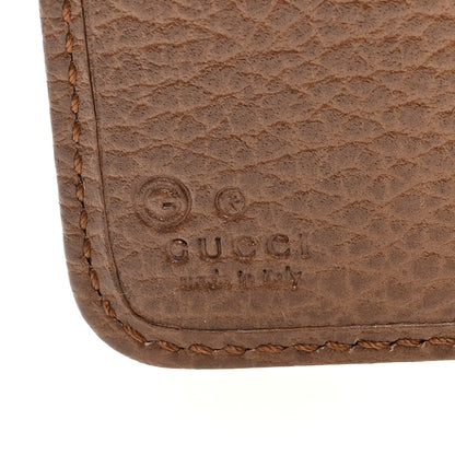 Gucci Monogram Dollar Calfskin Zip Around French Wallet Beige Ebony Tabacco 7 of 7