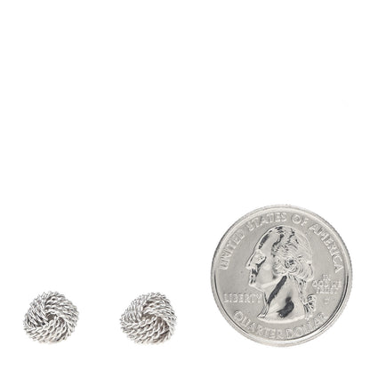 Tiffany Sterling Silver Twist Knot Earrings 2 of 5