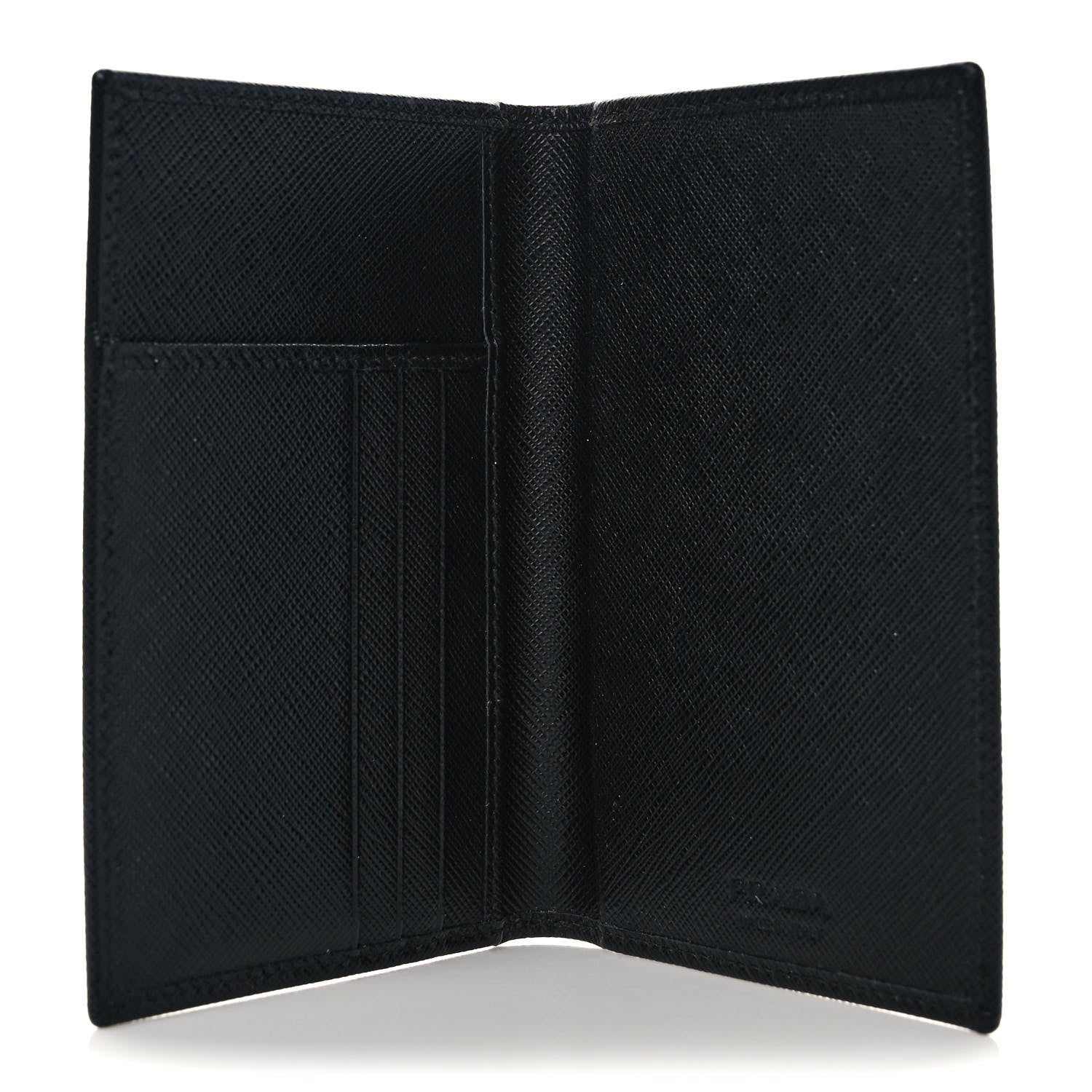 Prada Saffiano Passport Holder Black 5 of 6