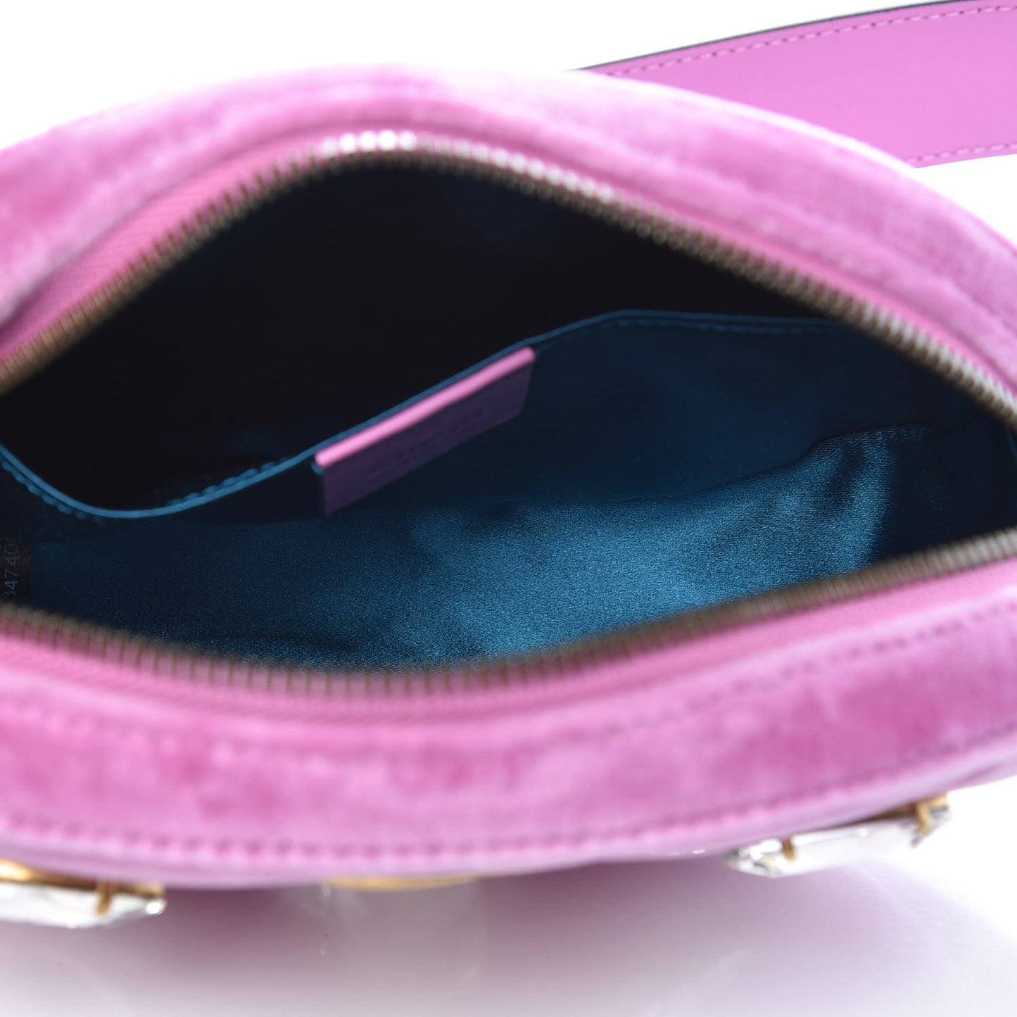 Velvet Matelasse Marquise Crystals GG Marmont Belt Bag 95 38 Malva