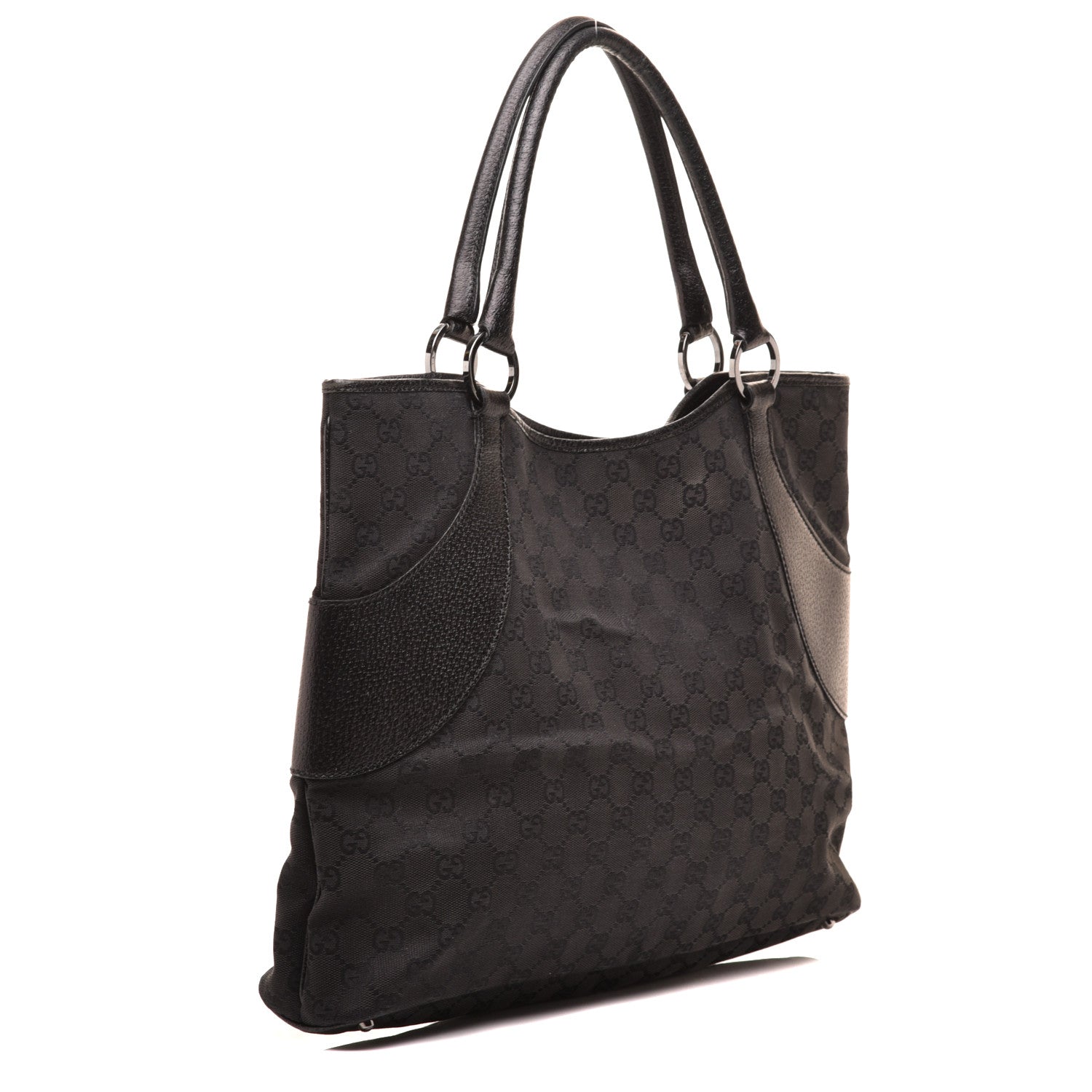 Gucci Monogram Signature GG Tote Black 3 of 9