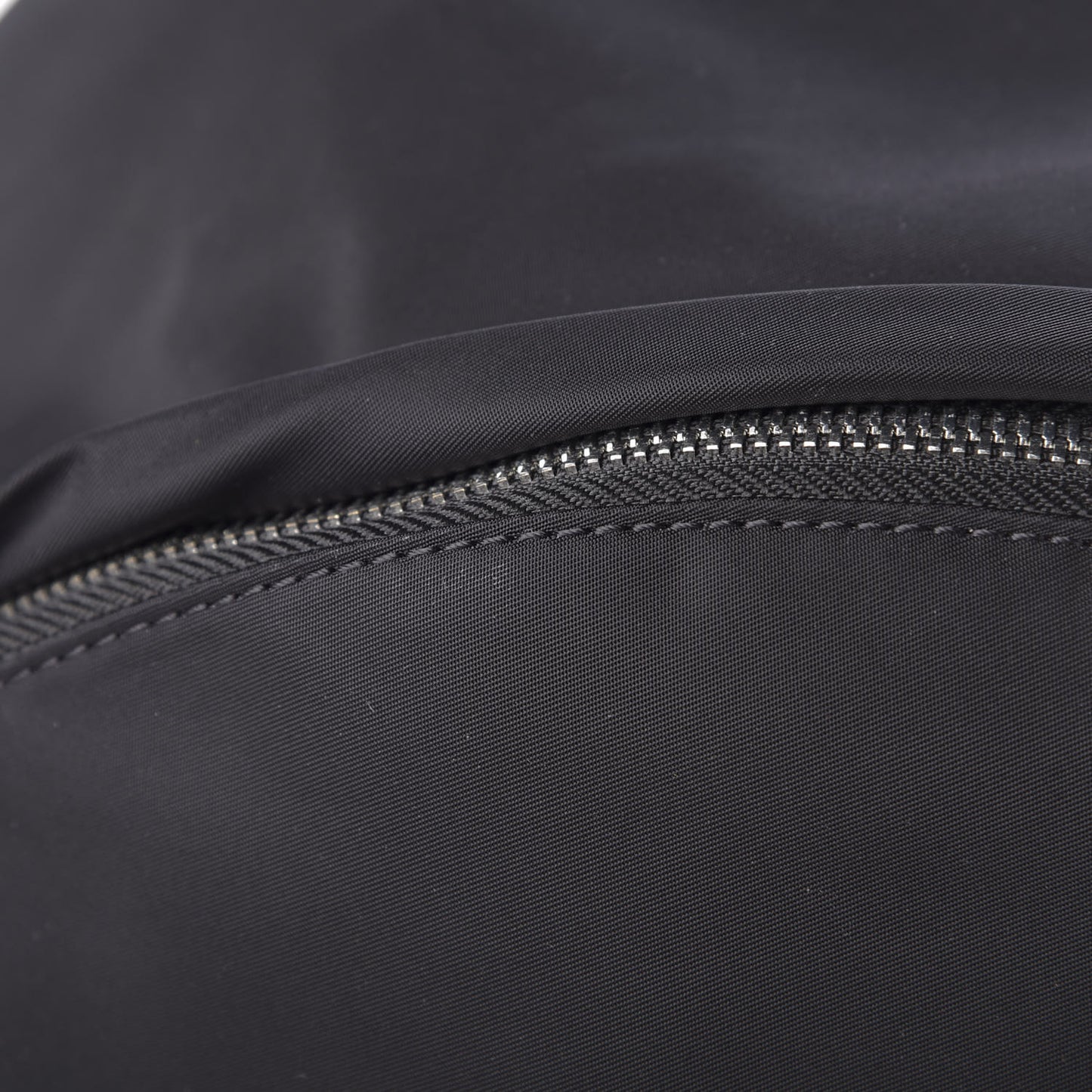 Nylon Logo Print Backpack Black