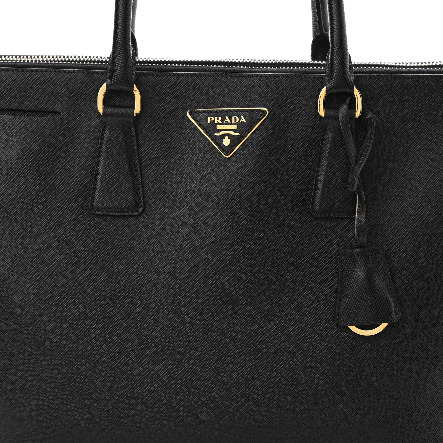 Prada Saffiano Large Galleria Double Zip Tote Black 8 of 10
