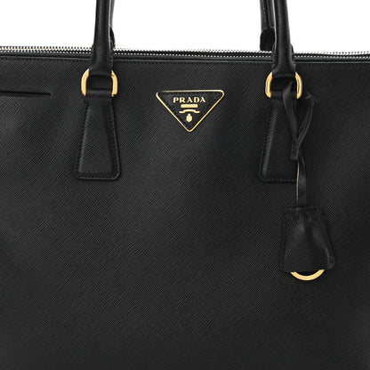 Prada Saffiano Large Galleria Double Zip Tote Black 8 of 10
