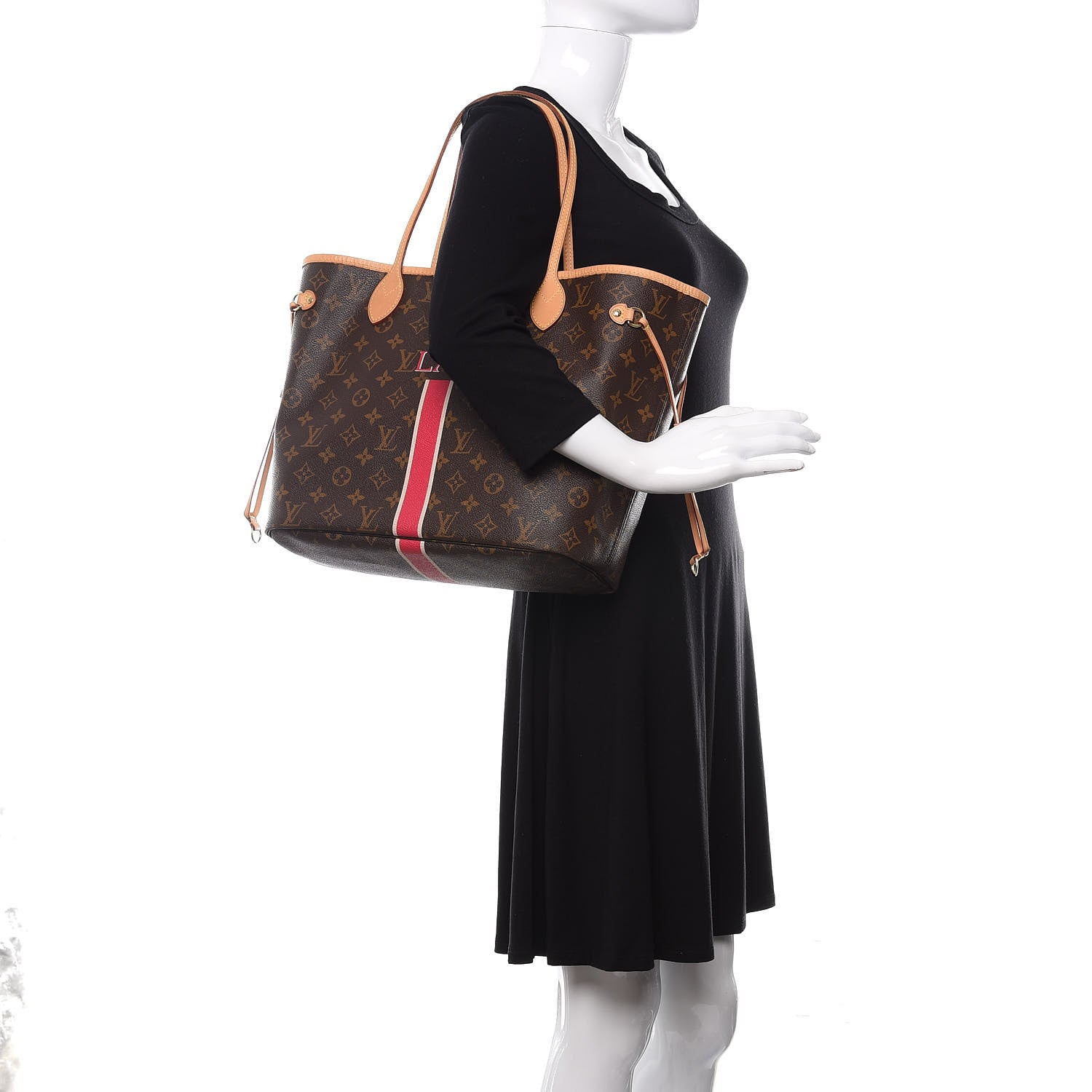 Louis Vuitton Monogram My LV Heritage Neverfull MM Fuchsia White 2 of 14