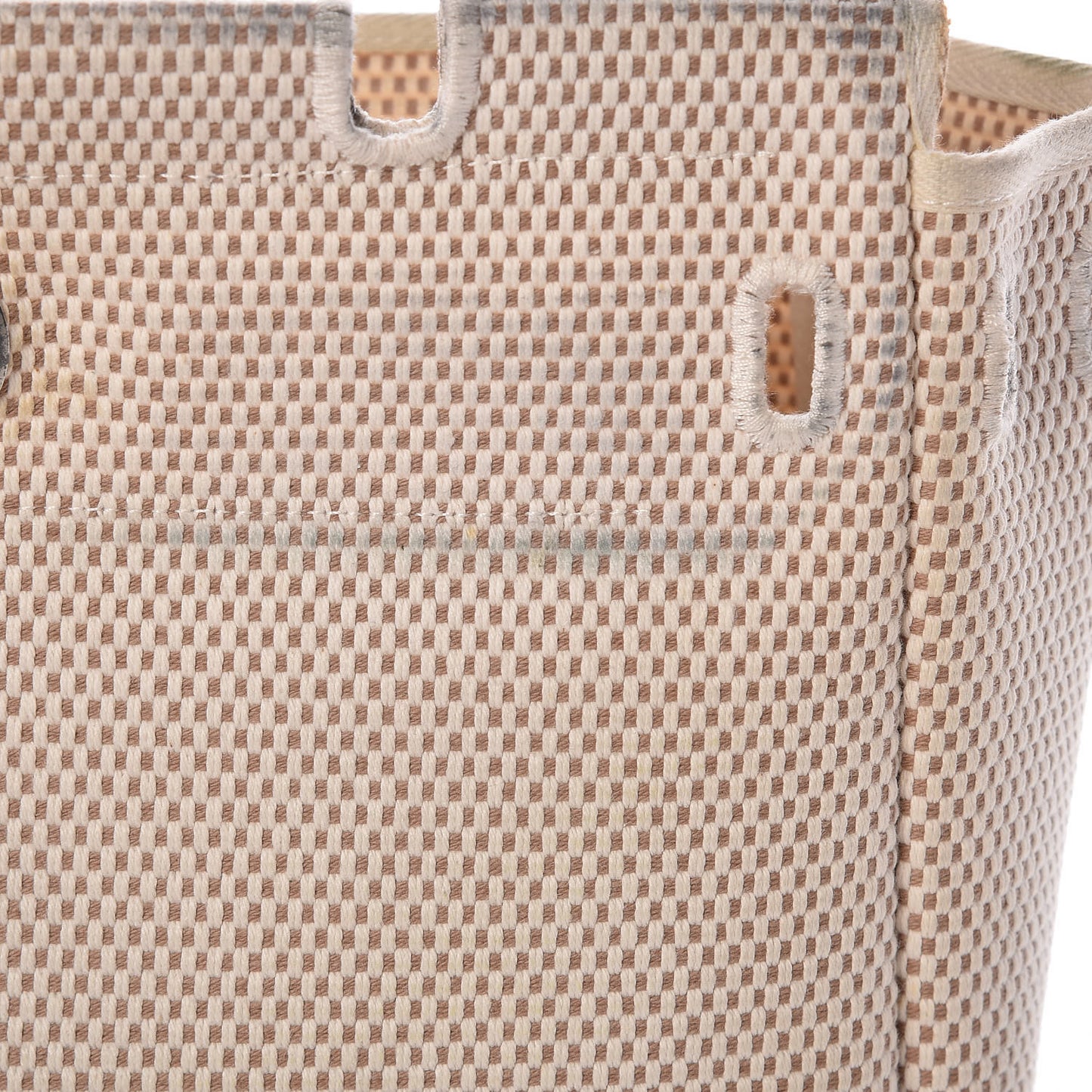 Toile Vache Calfskin Herbag 30 PM Black Natural