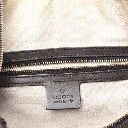 Gucci Monogram Vintage Web Medium Boston Dark Brown 5 of 13