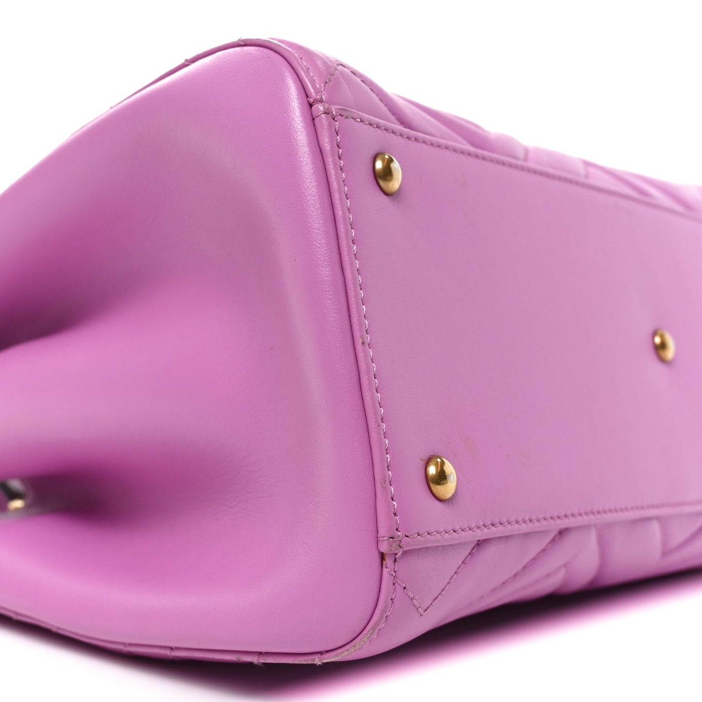 Calfskin Matelasse Small GG Marmont Tote Candy Mousse