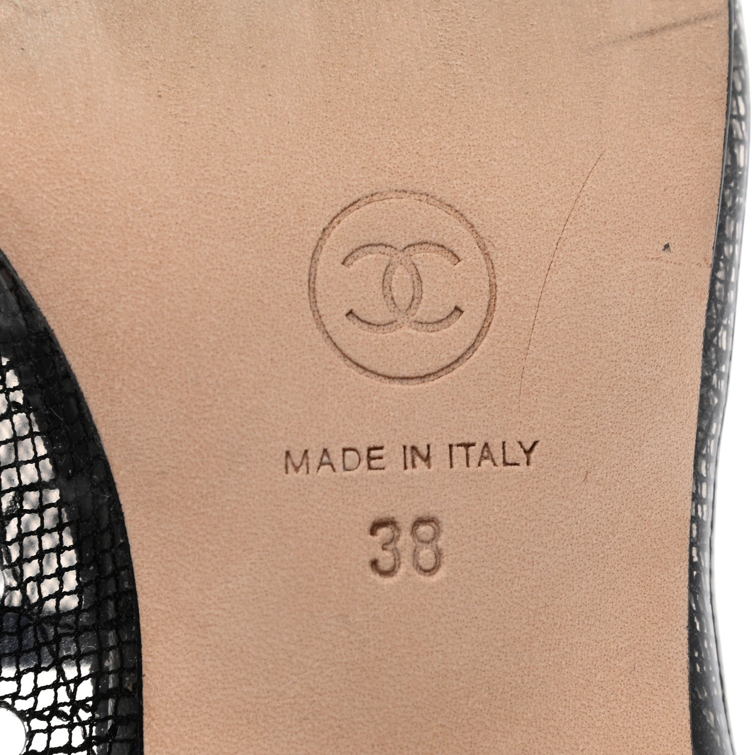 Chanel Calfskin PVC Patent Mocassin Loafers 38 Transparent Black 7 of 7