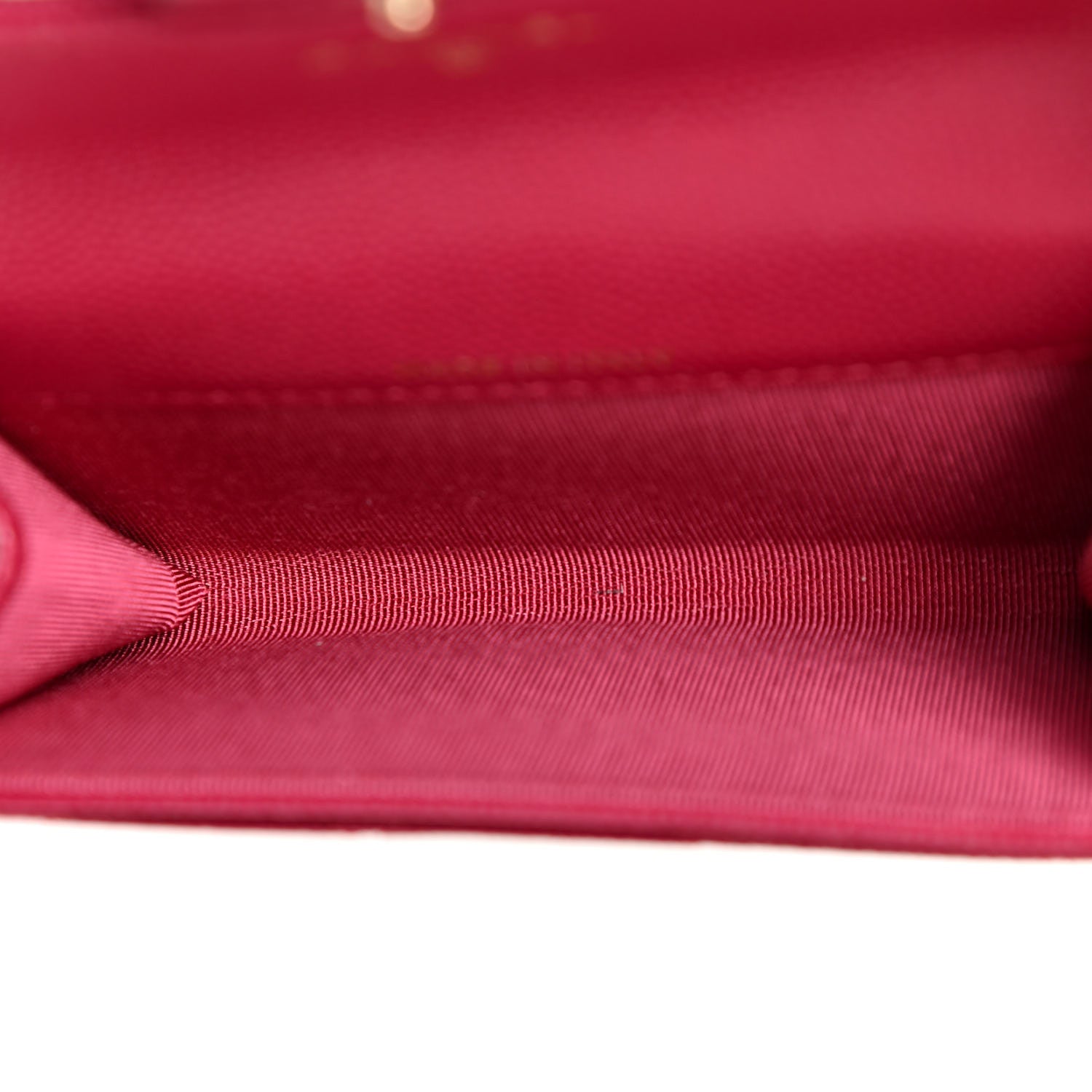 Chanel Caviar Quilted Flap Card Holder Wallet Dark Pink 5 of 11