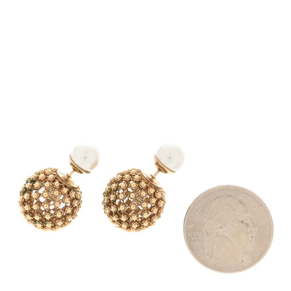 Christian Dior Pearl Mise En Dior Tribales Earrings Gold 2 of 5