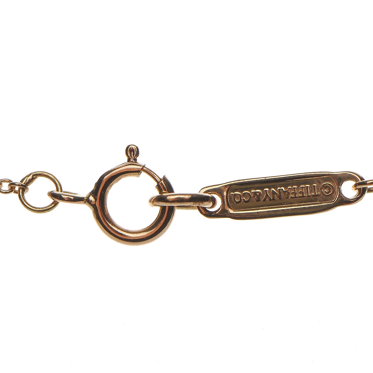 18K Yellow Gold Return to Heart Tag Pendant Necklace