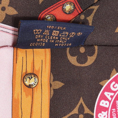 Louis Vuitton Silk Monogram Summer Trunks Bandeau Brown 4 of 4