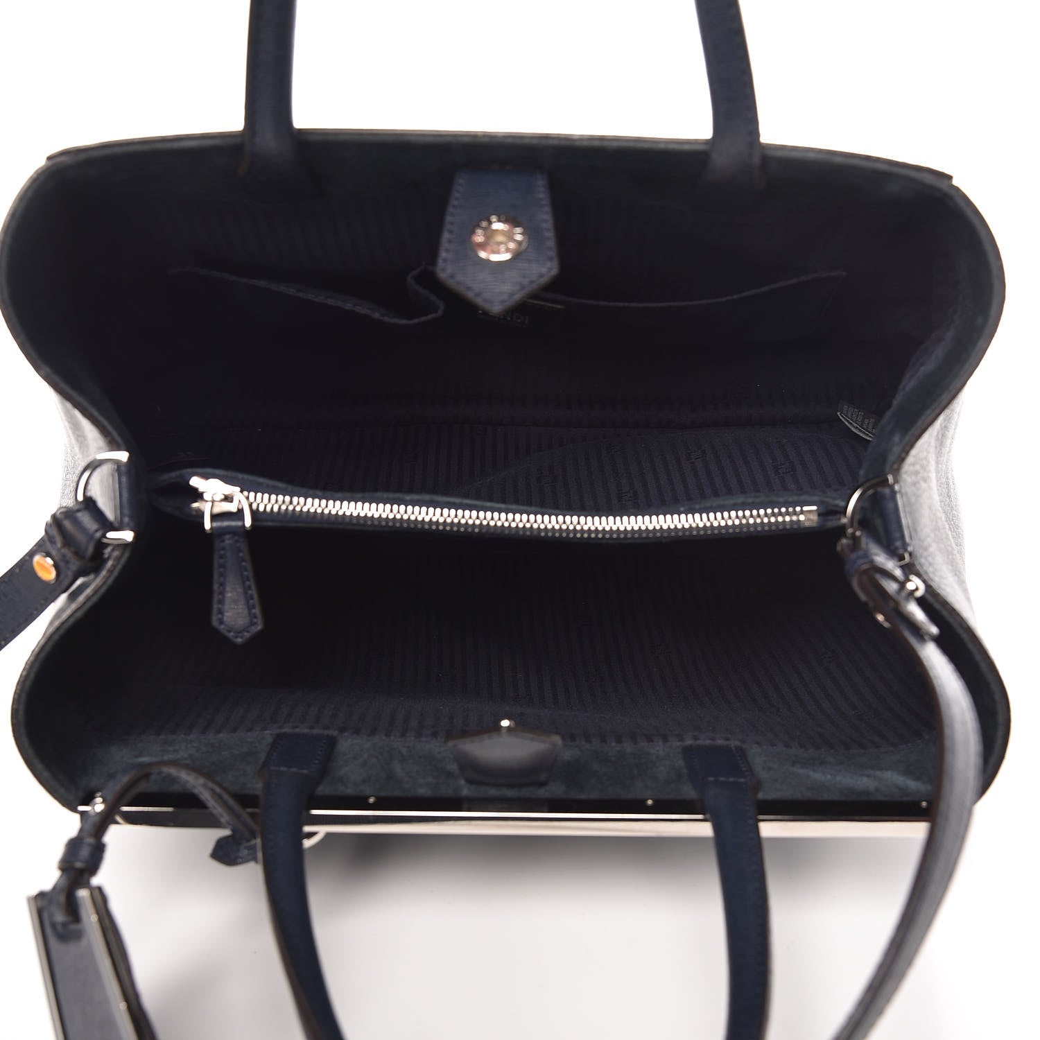 Fendi Vitello Elite Regular 2Jours Tote Lavagna 6 of 18