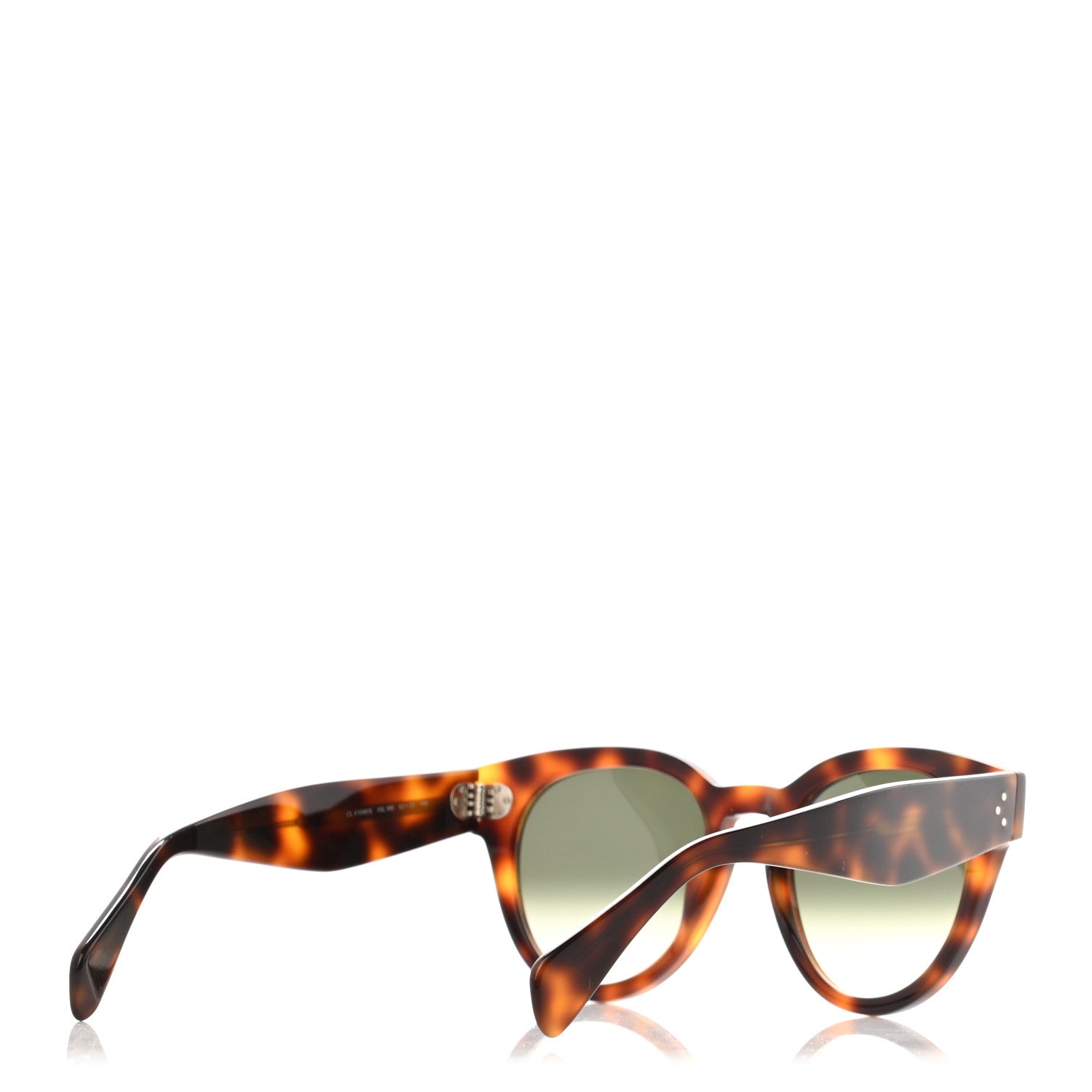 Celine Thin Preppy Sunglasses CL 41049/S Havana 4 of 6