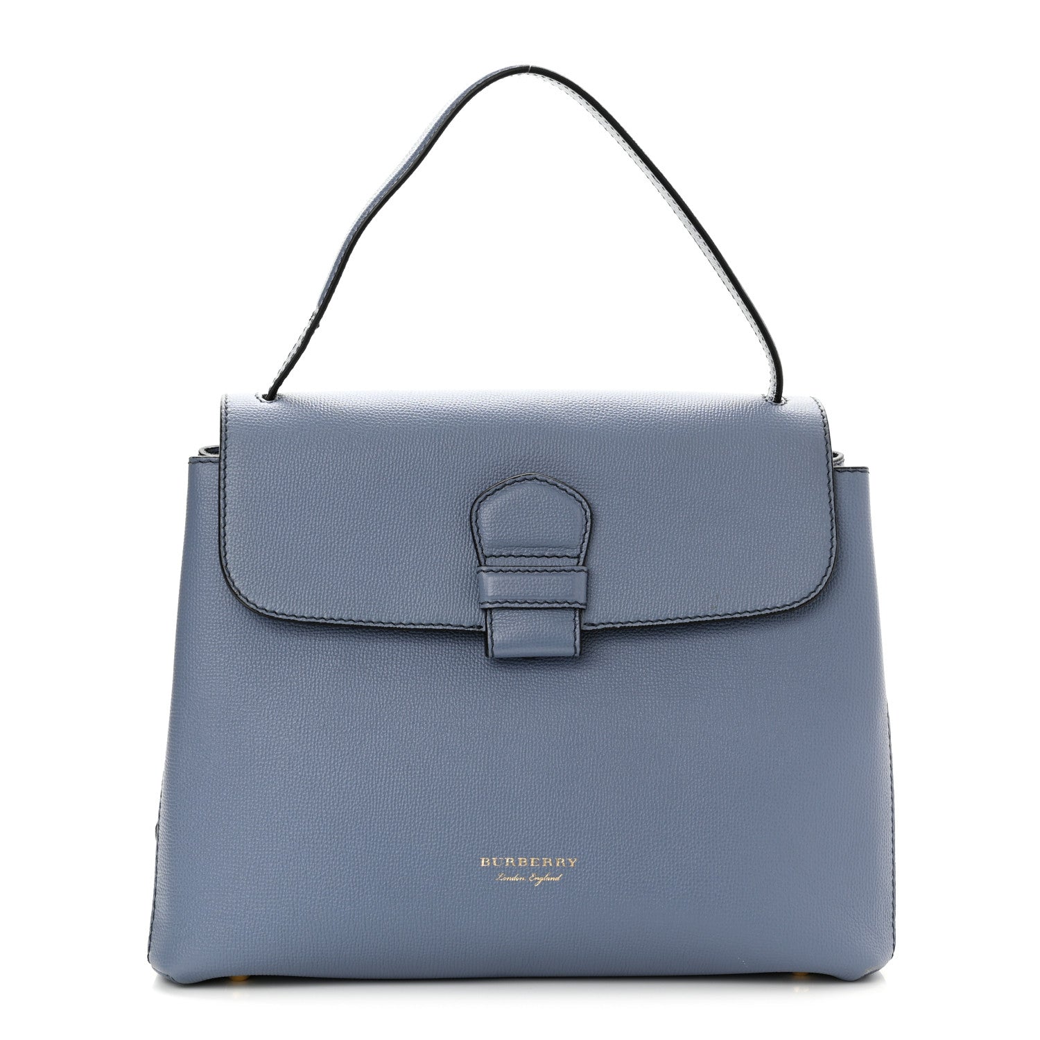 Burberry Derby Calfskin House Check Medium Camberley Slate Blue 1 of 12