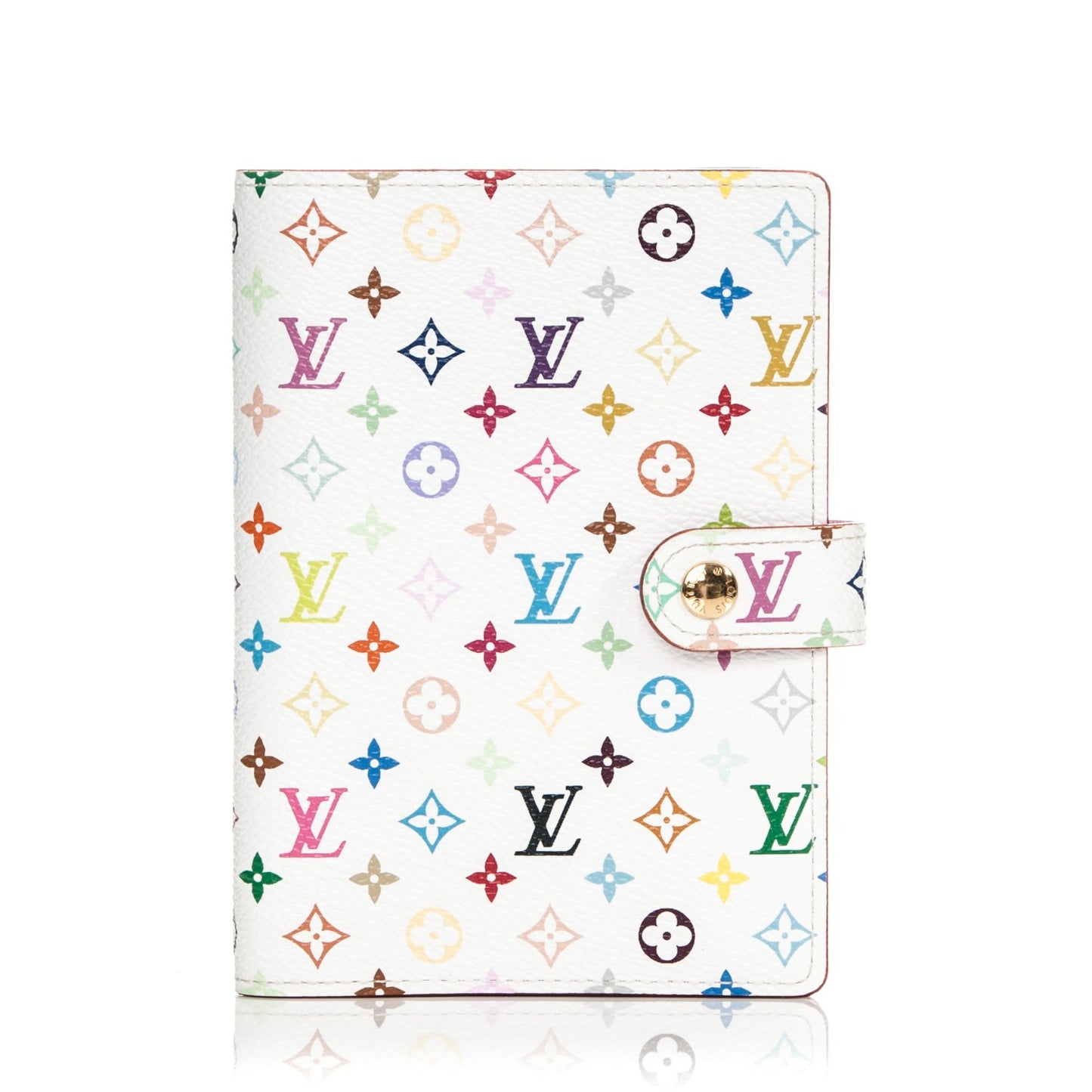 Monogram Multicolor Small Ring Agenda Cover White Litchi