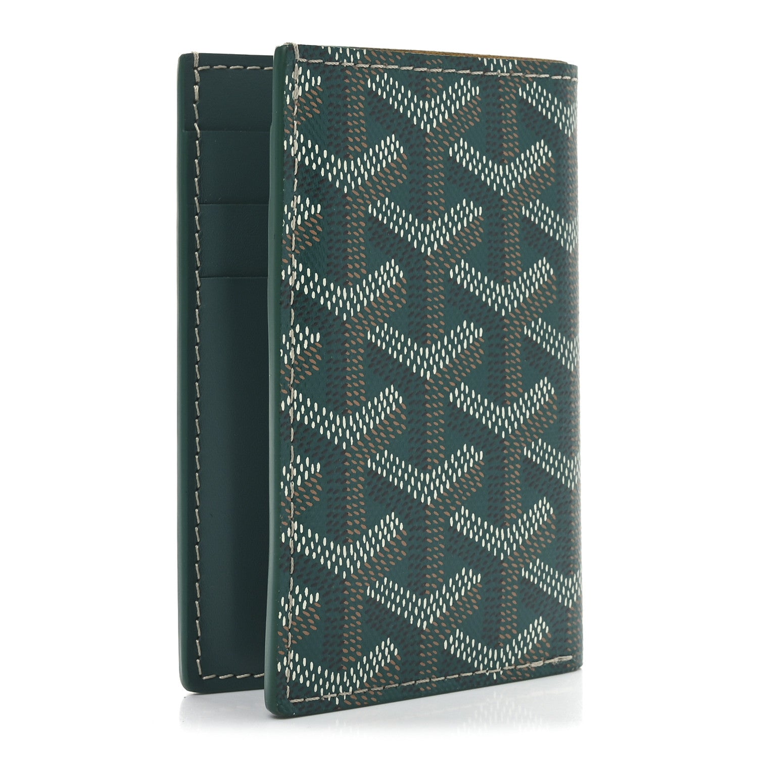Goyard Goyardine Saint Pierre Card Holder Green 3 of 5
