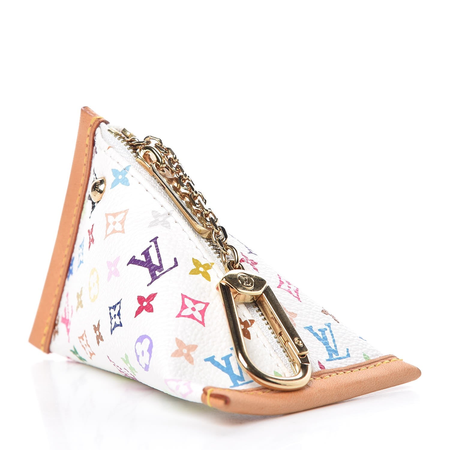 Louis Vuitton Monogram Multicolor Berlingot Coin Purse White 4 of 6
