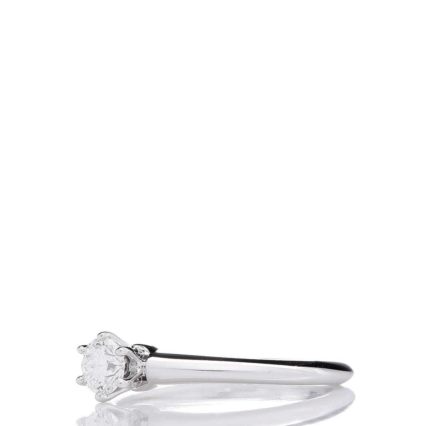 Platinum Diamond .32ct Solitaire Engagement Ring 52 6