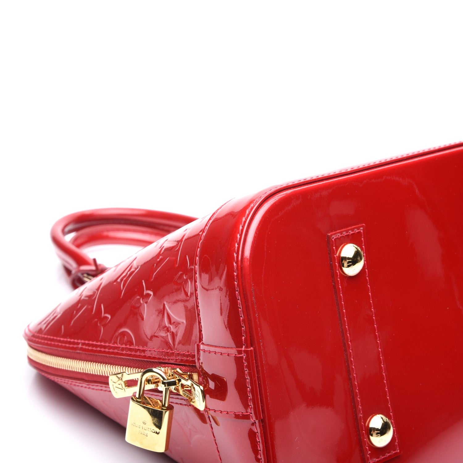 Louis Vuitton Vernis Alma MM Pomme D'Amour 5 of 10