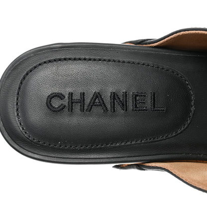 Chanel Calfskin CC Turn Lock Clogs 39 Black 6 of 7
