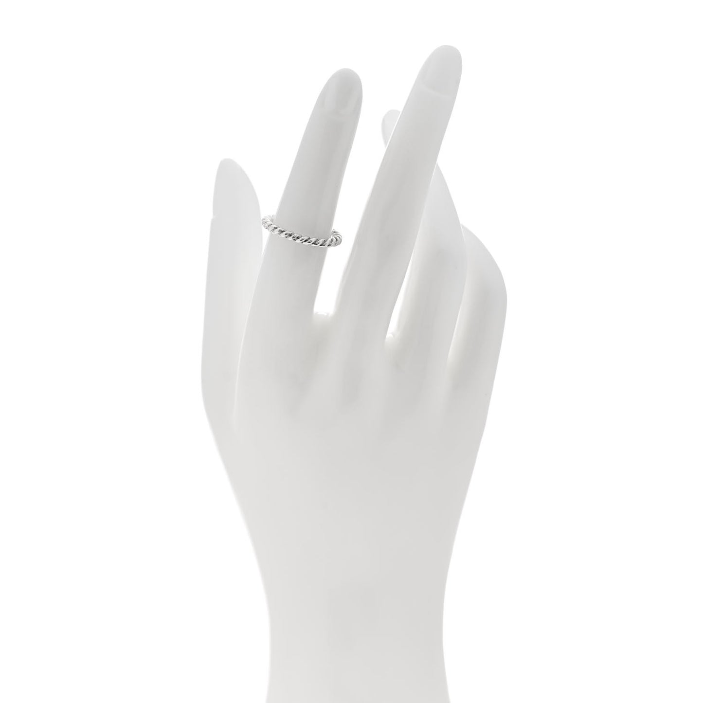 Sterling Silver Twist Rope Ring 50 5.5