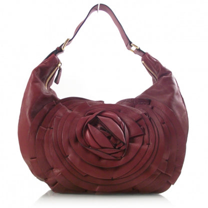Valentino Garavani Leather Petale Hobo Red 1 of 10