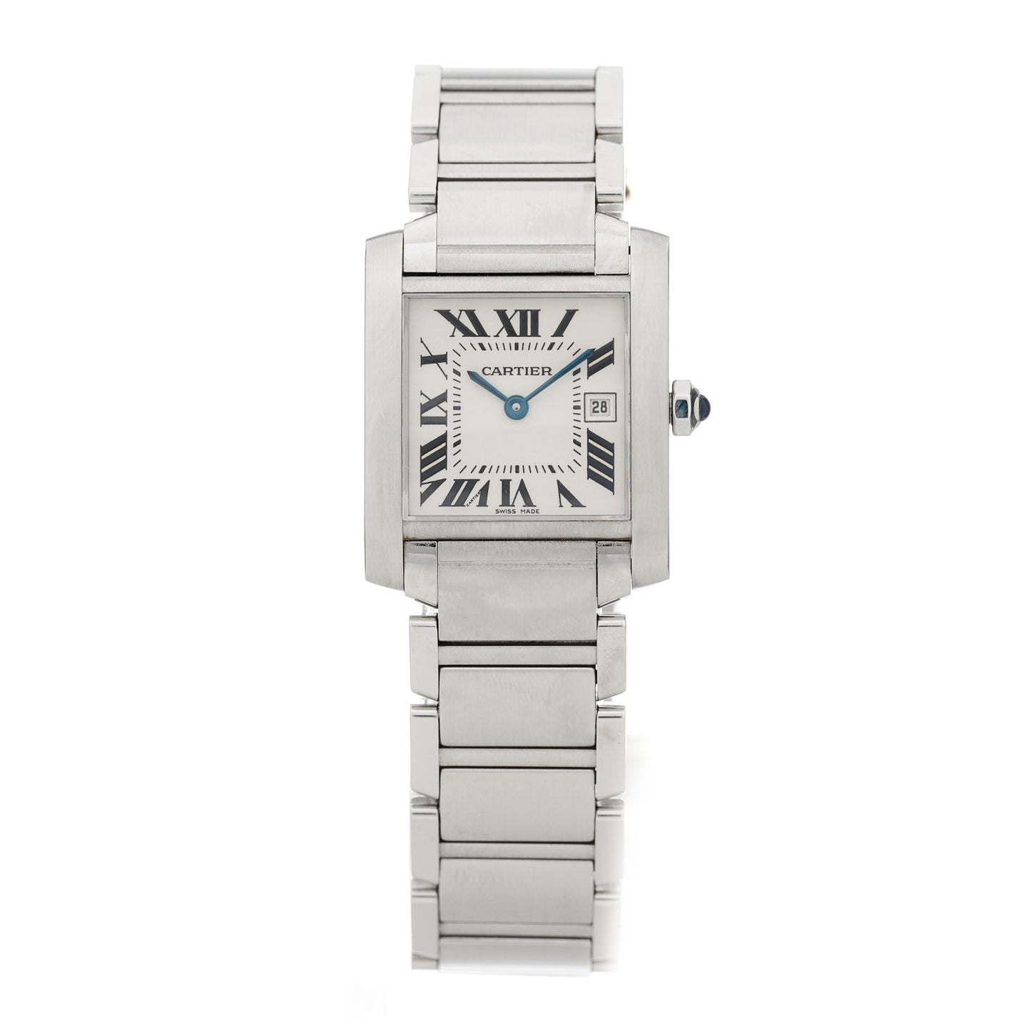 Stainless Steel 25mm Tank Francaise Quartz Watch