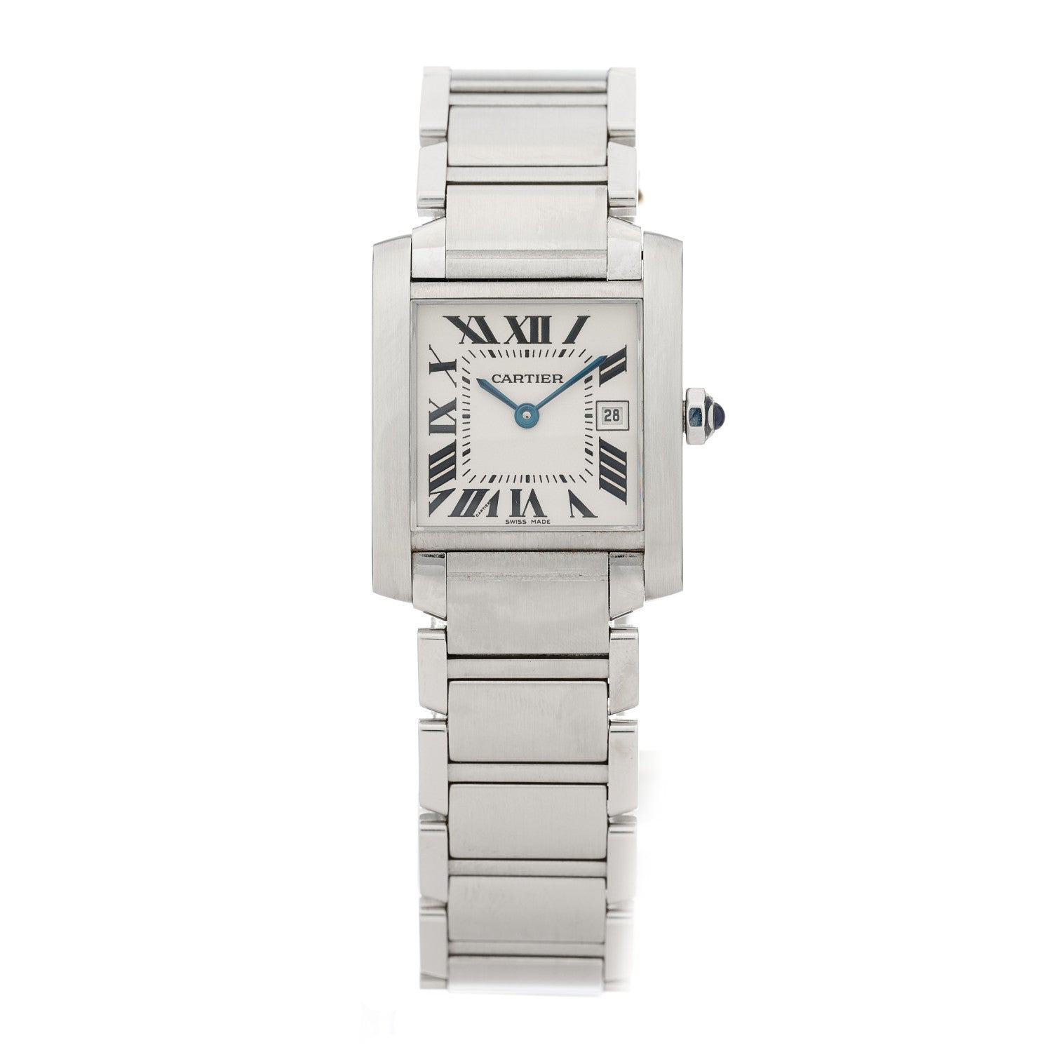 Cartier Stainless Steel 25mm Tank Francaise Quartz Watch 1 of 4