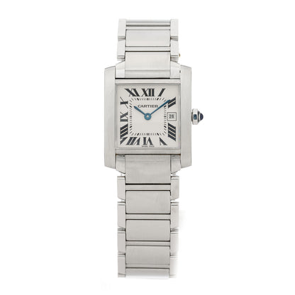 Cartier Stainless Steel 25mm Tank Francaise Quartz Watch 1 of 4