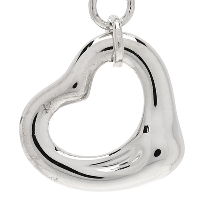 Tiffany Sterling Silver Elsa Peretti Open Heart Charm Bracelet 5 of 6