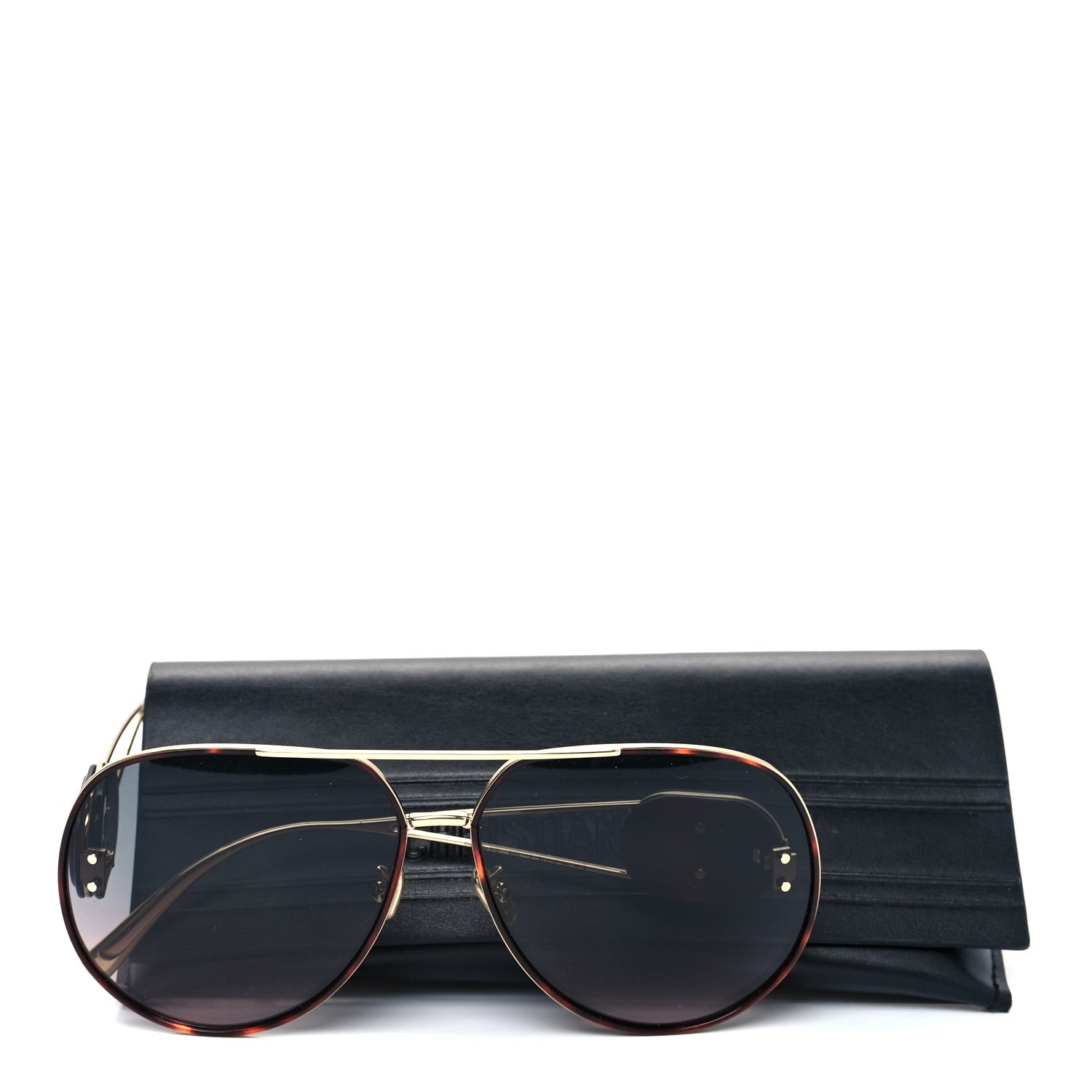 Christian Dior Metal Diorbobby Aviator Sunglasses Tortoise 8 of 8