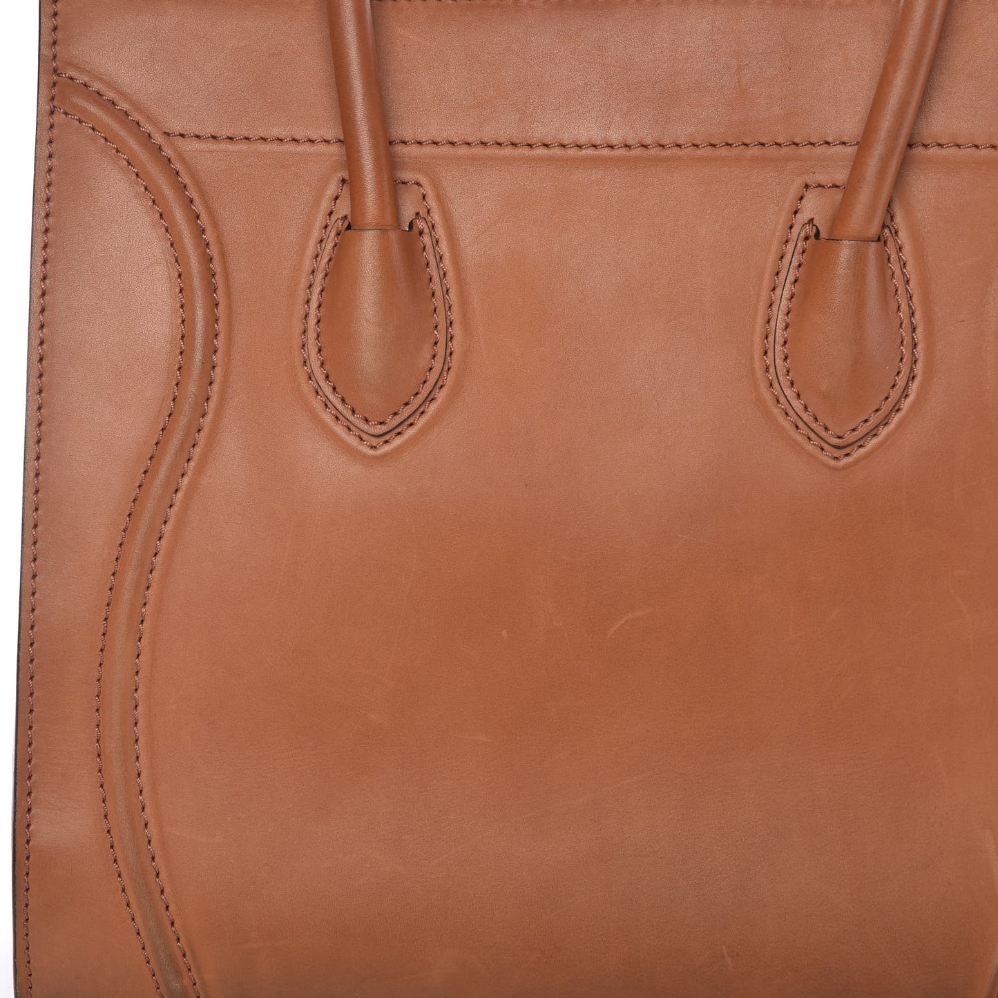 Natural Calfskin Medium Phantom Luggage Tan