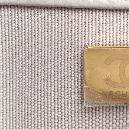 Chanel Caviar Quilted Medium Boy Flap Light Grey 7 of 10