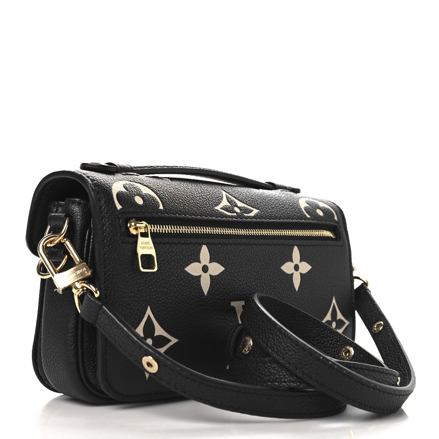 Louis Vuitton Empreinte Monogram Giant Pochette Metis East West Black Beige 3 of 10