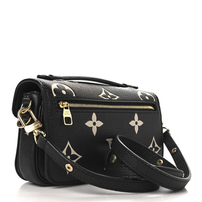 Louis Vuitton Empreinte Monogram Giant Pochette Metis East West Black Beige 3 of 10
