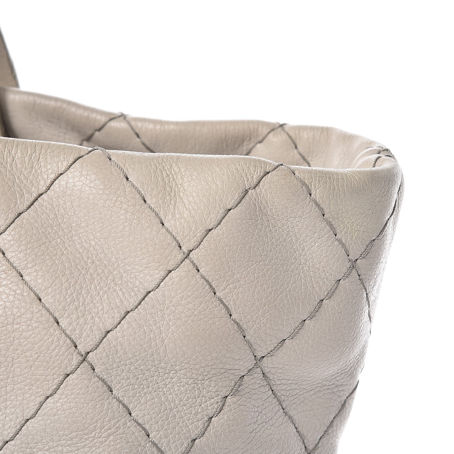 Chanel Glazed Calfskin Large On The Road Tote Light Grey 22 of 22
