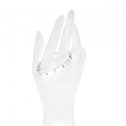 Cartier 18K White Gold 4 Diamond LOVE Bracelet 16 2 of 5