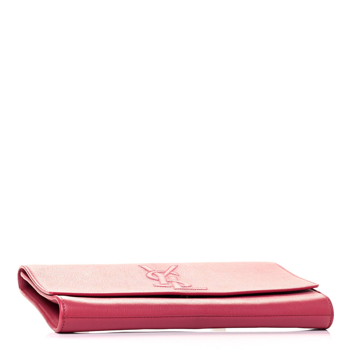 Calfskin Monogram Large Belle De Jour Clutch Pink
