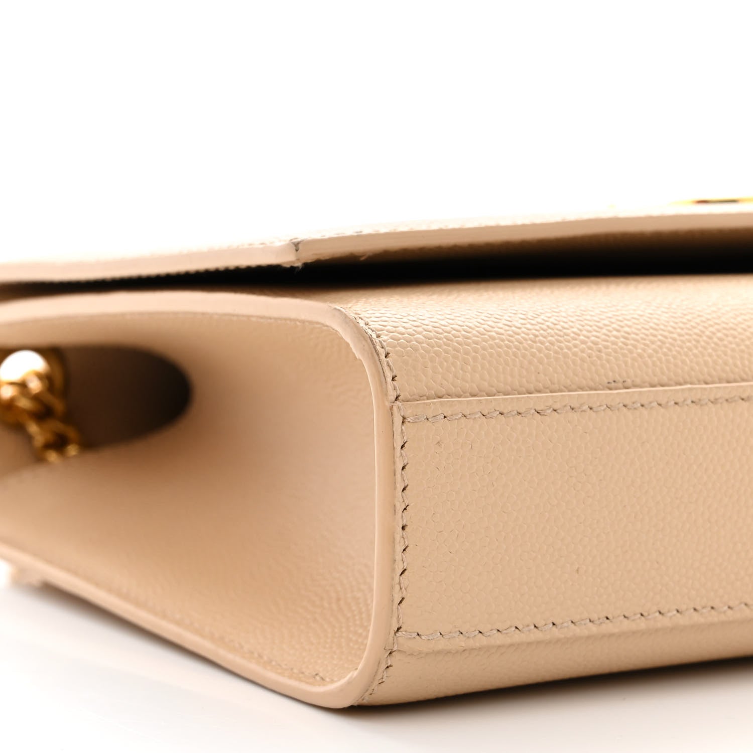 Saint Laurent Grain De Poudre Medium Monogram Kate Satchel Nude Powder 9 of 12