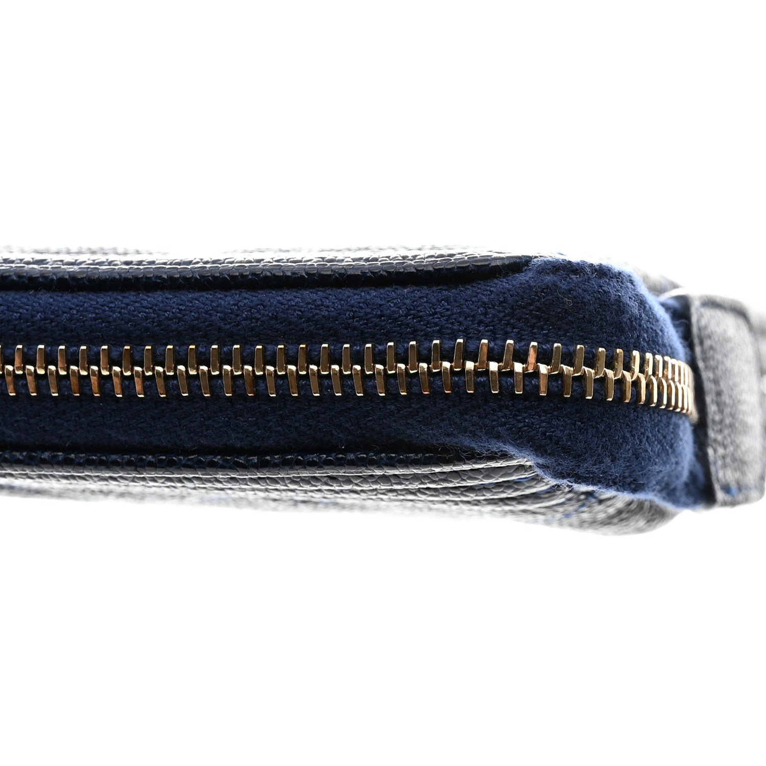 Chanel Caviar Quilted Small Zipped Boy Pouch Navy 10 of 11
