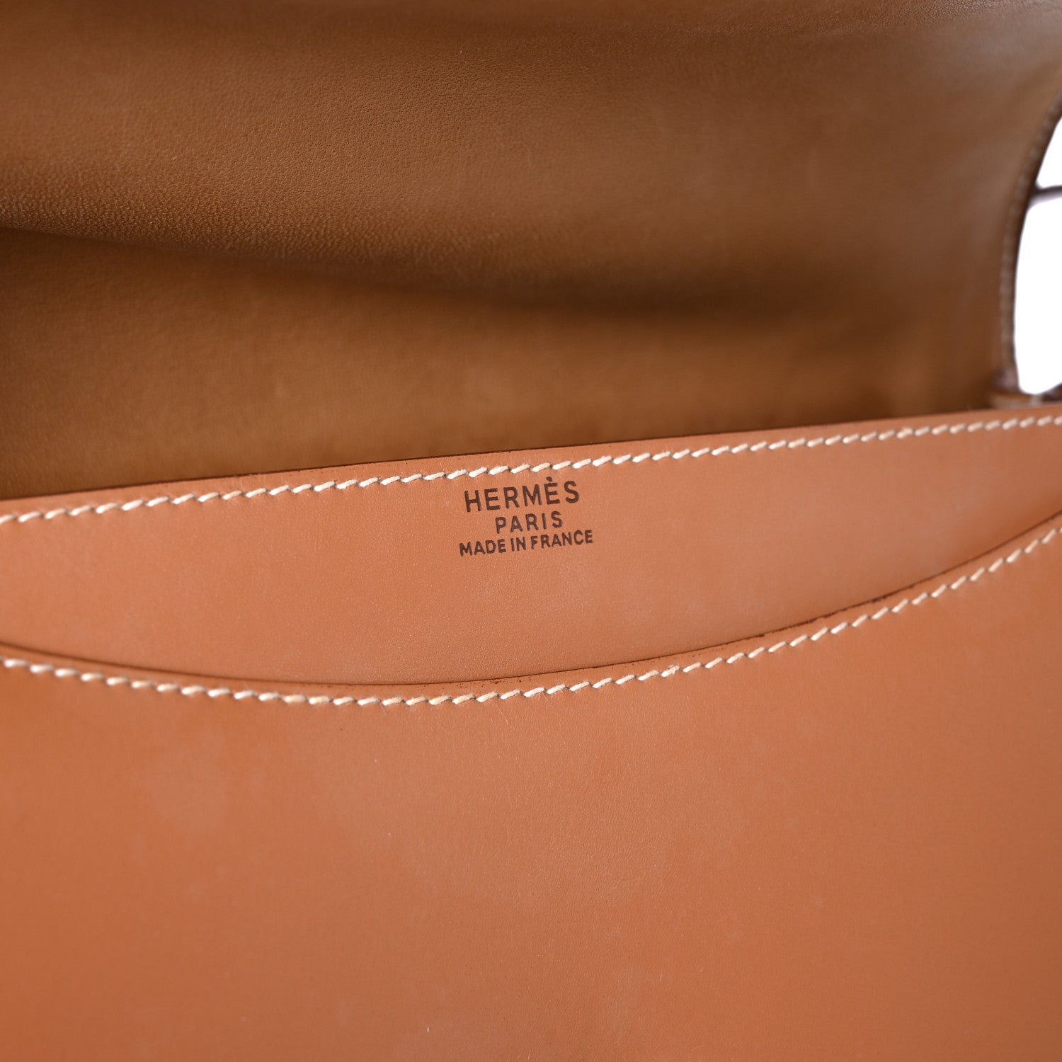 Hermes Chamonix Saddle Shoulder Bag Gold 6 of 11